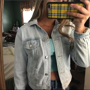 cute oversized jean jacket
